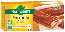 HERBATNIKI Z CZEKOLADĄ Z NADZIENIEM MLECZNYM BIO 125 g - BONNETERRE