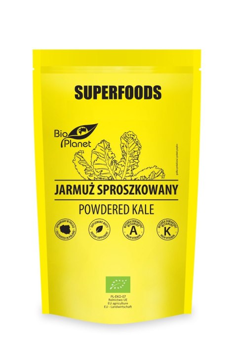 JARMUŻ SPROSZKOWANY BIO 125 g - BIO PLANET SUPERFOODS