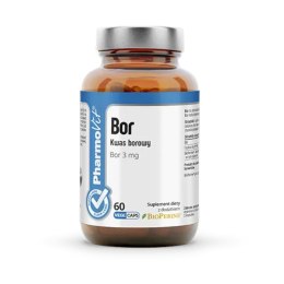 KWAS BOROWY (3 mg) BEZGLUTENOWY 60 KAPSUŁEK - PHARMOVIT (CLEAN LABEL)