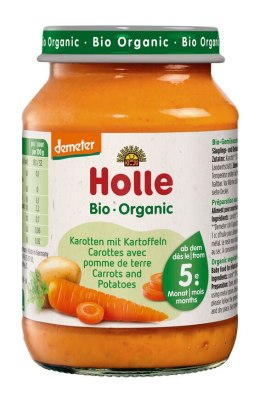 MARCHEW - ZIEMNIAK BEZ DODATKU CUKRÓW BEZGLUTENOWE OD 5 MIESIĄCA DEMETER BIO 190 g (SŁOIK) - HOLLE