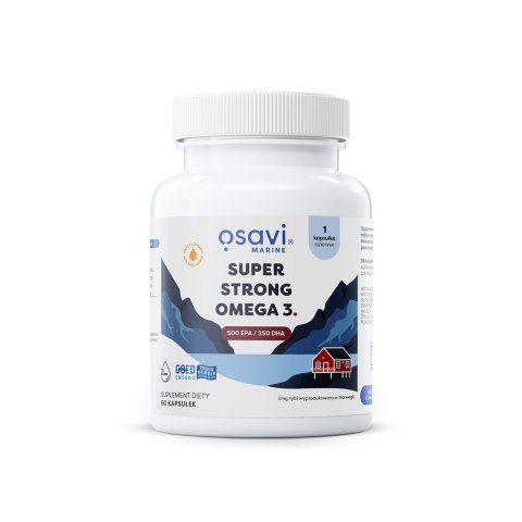 OMEGA-3 SUPER STRONG BEZGLUTENOWA 60 KAPSUŁEK - OSAVI