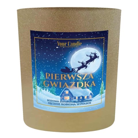 ŚWIECA SOJOWA ZAPACHOWA PIERWSZA GWIAZDKA 180 ml - YOUR CANDLE (PRODUKT SEZONOWY)