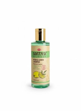 SZAMPON ZIOŁOWY DO WŁOSÓW NEEM I CYTRYNA 210 ml - SATTVA (AYURVEDA)